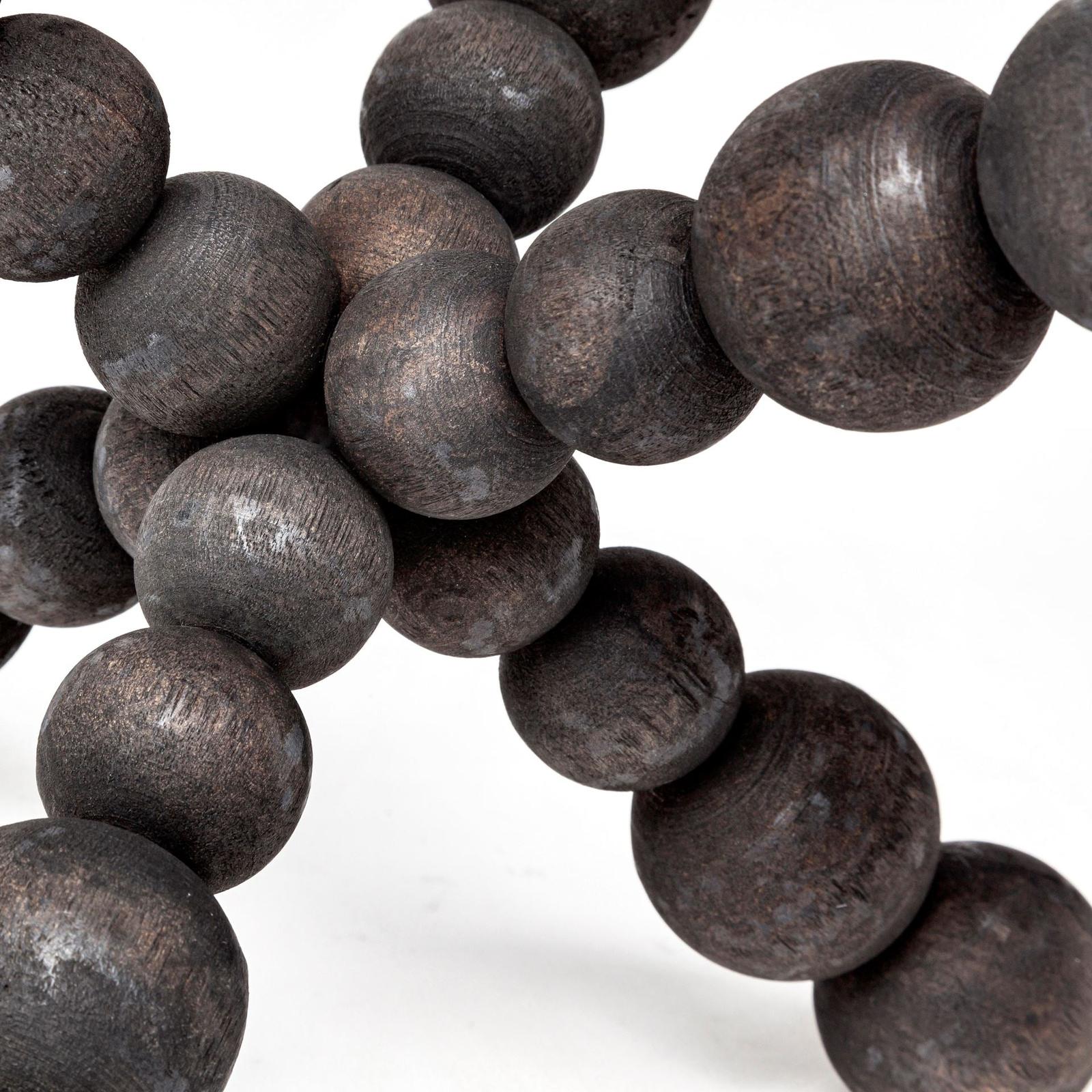 Mercana Carollan Black Geometric Wood Ball Jack