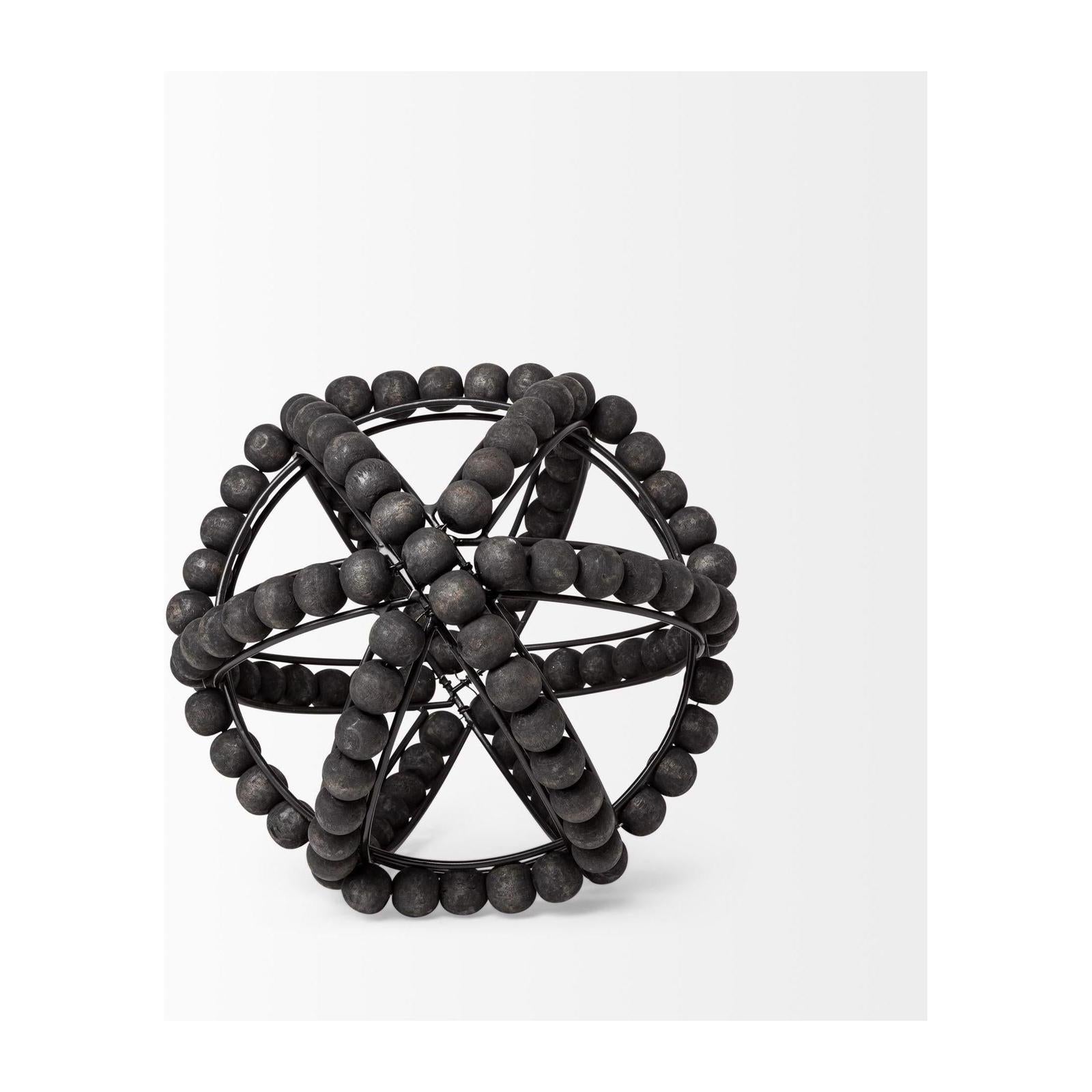 Mercana Earnhardt Black Wooden Beaded Orb Clearance