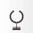 Mercana Tulane Black Beaded Broken Sphere Decorative Object