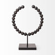 Mercana Tulane Black Beaded Broken Sphere Decorative Object