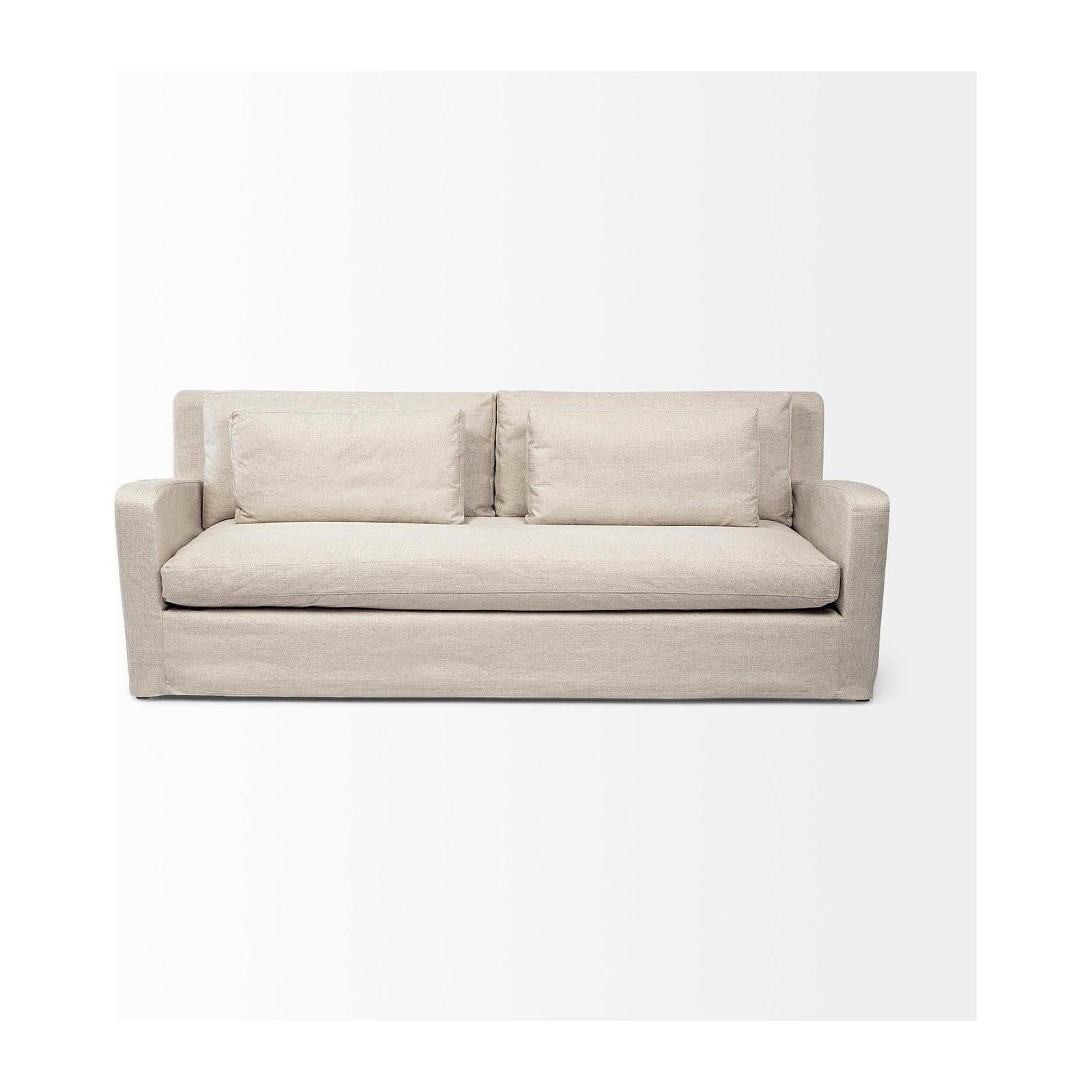 Mercana Denly Slipcover Three Seater Sofa