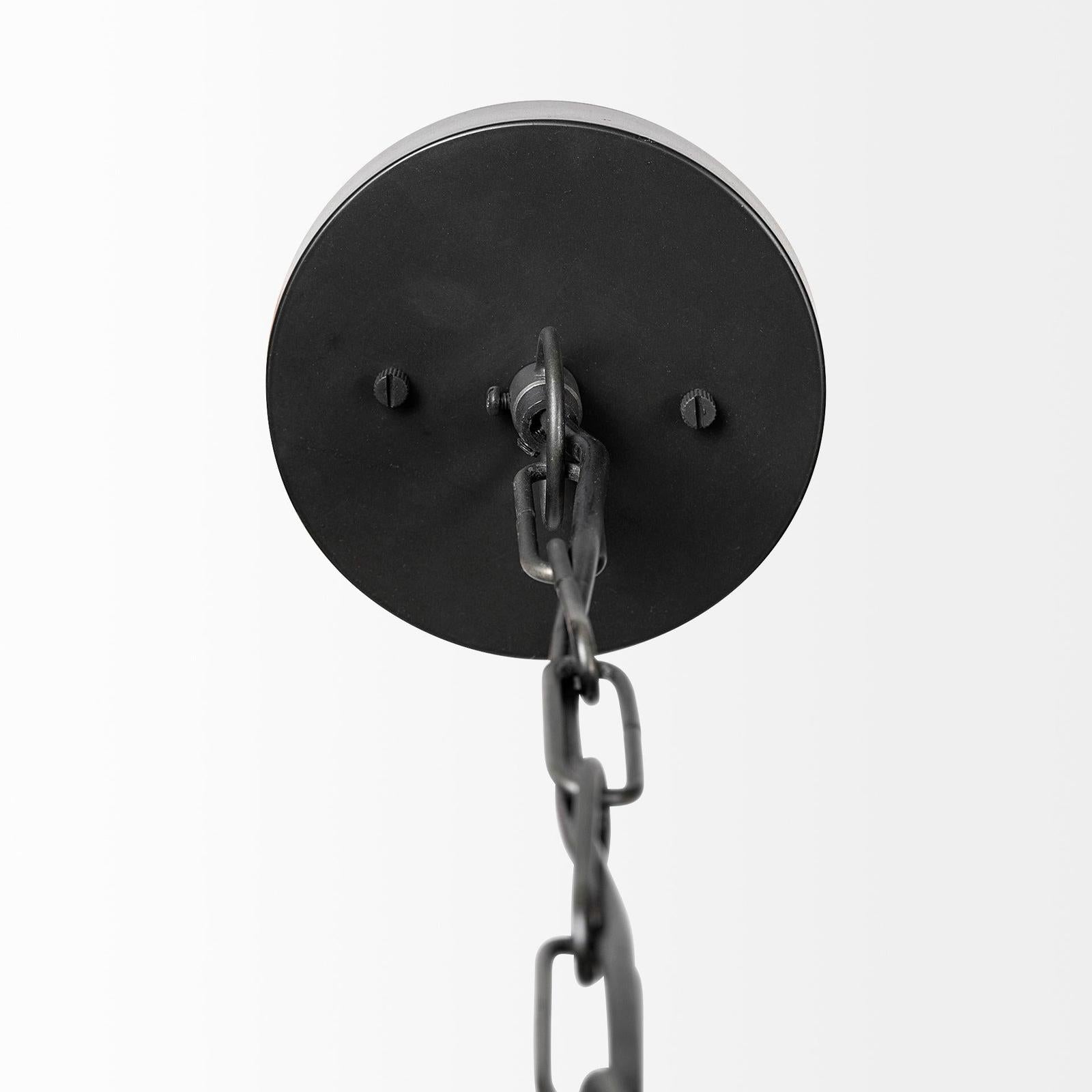 Mercana Minerva Metallic Gray Hammered Detail Pendant Light Clearance