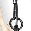 Mercana Jules Blonde Wood and Black Metal Six Bulb Chandelier Light Clearance