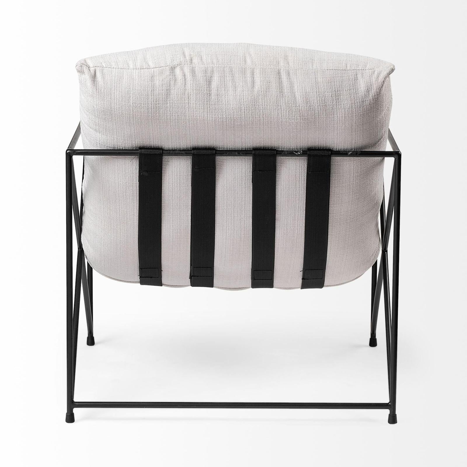 Mercana Leonidas Metal Frame Accent Chair