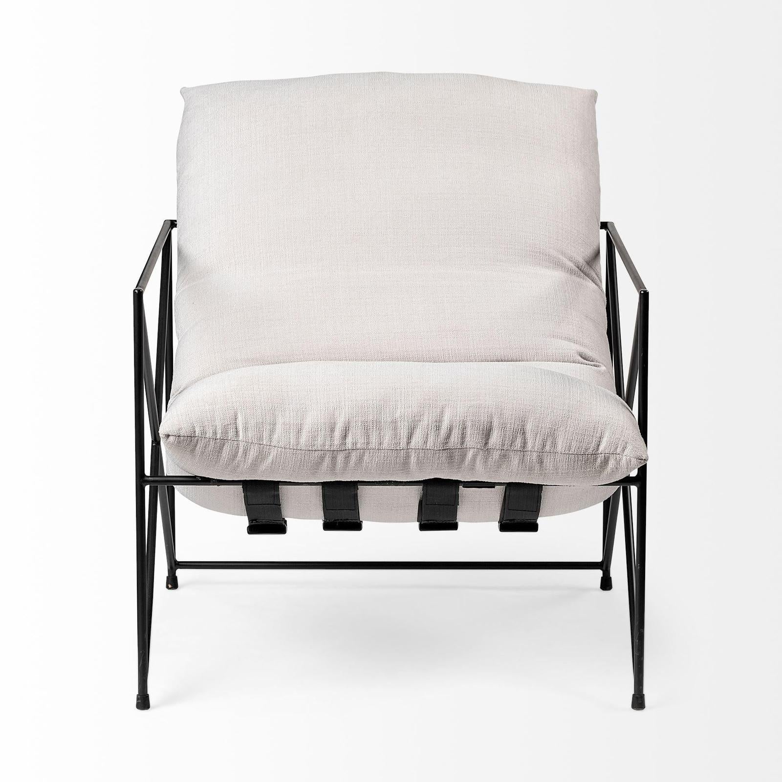 Mercana Leonidas Metal Frame Accent Chair