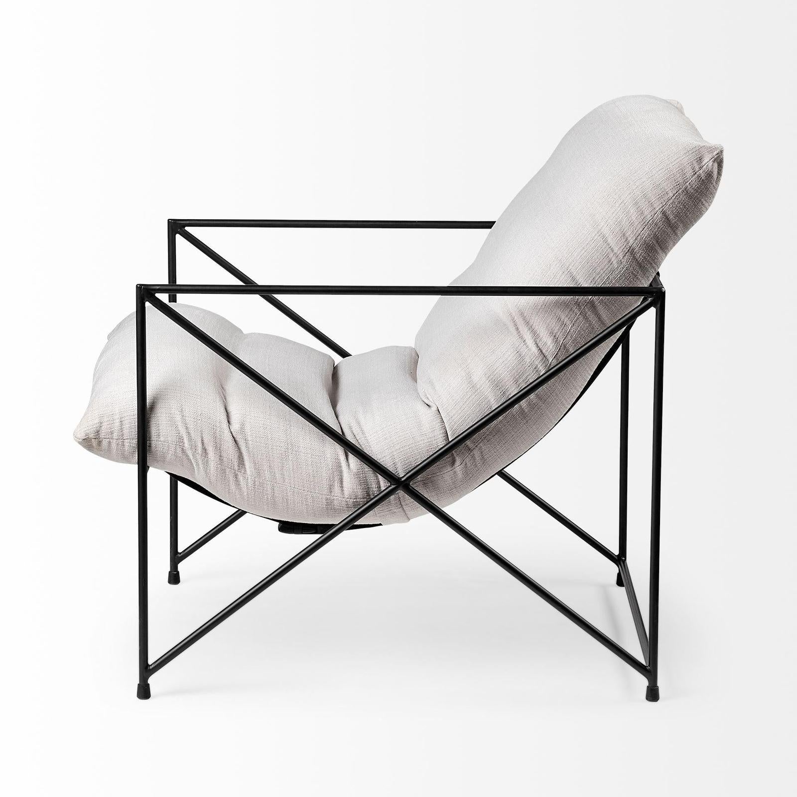 Mercana Leonidas Metal Frame Accent Chair