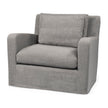 Mercana Denly Gray Slipcover Upholstered Arm Chair