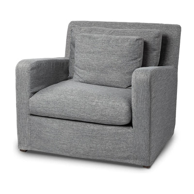 Mercana Denly Gray Slipcover Upholstered Arm Chair