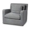 Mercana Denly Gray Slipcover Upholstered Arm Chair