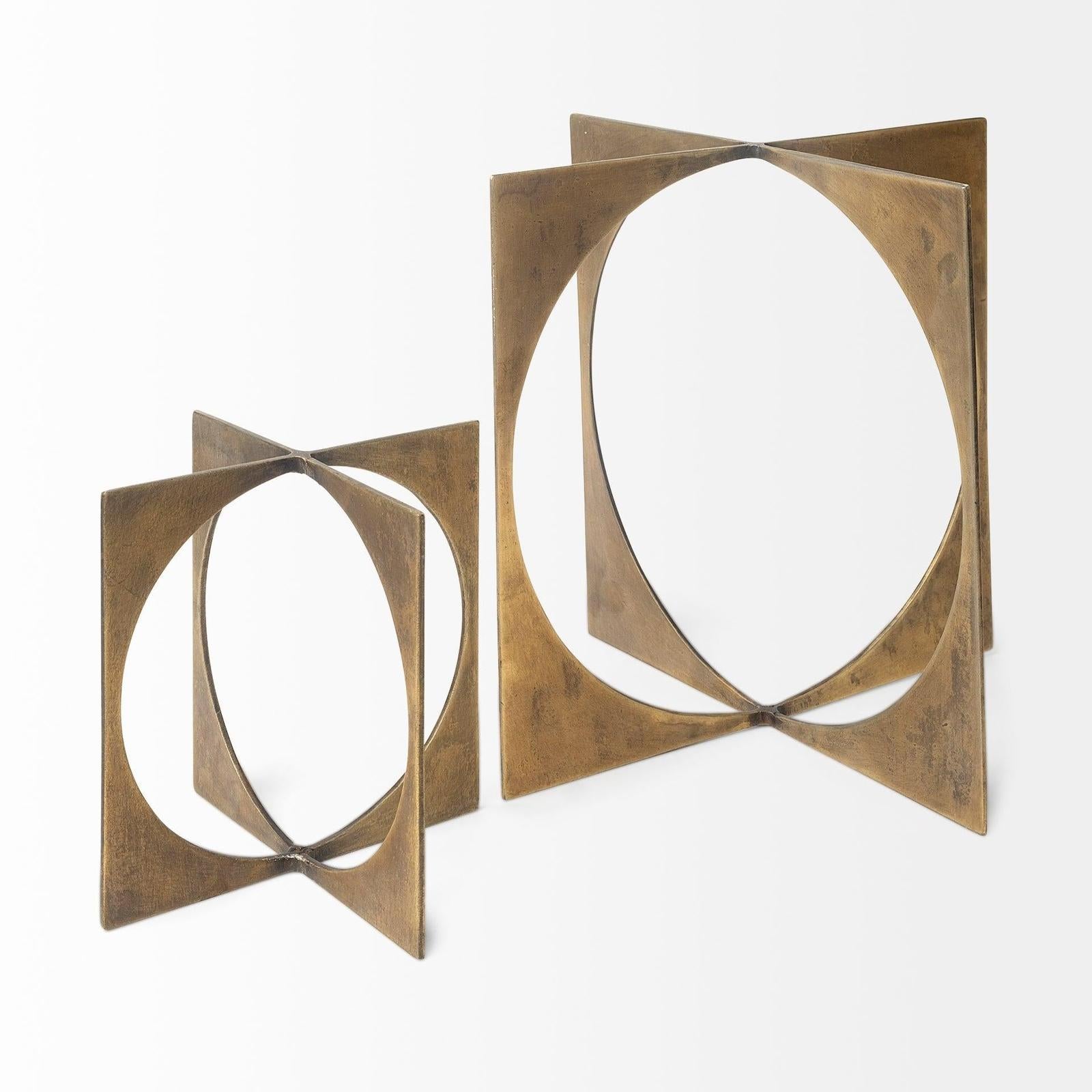 Mercana Lima Gold Geometric Decorative Object