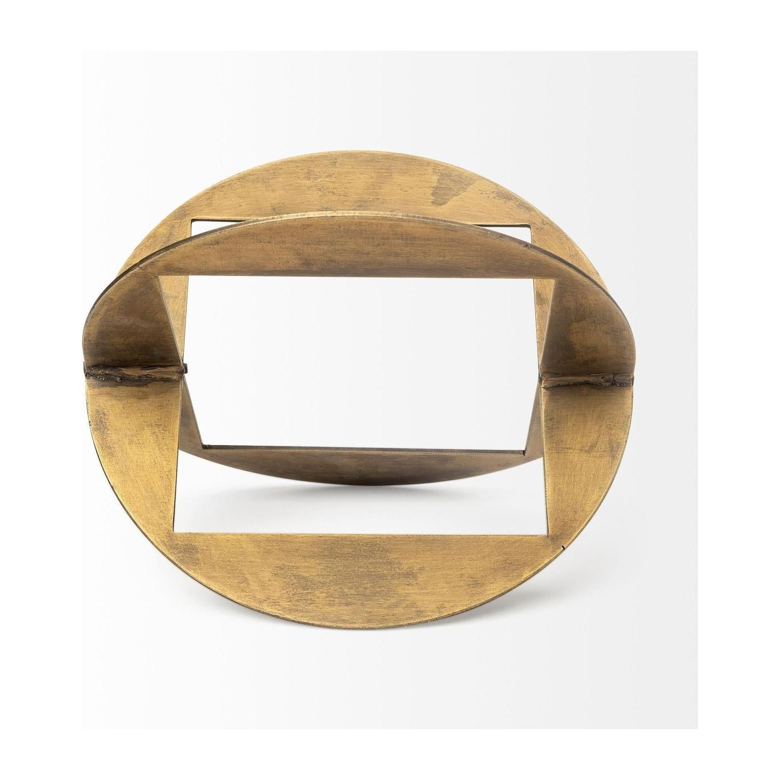 Mercana Cusco Gold Geometric Decorative Object