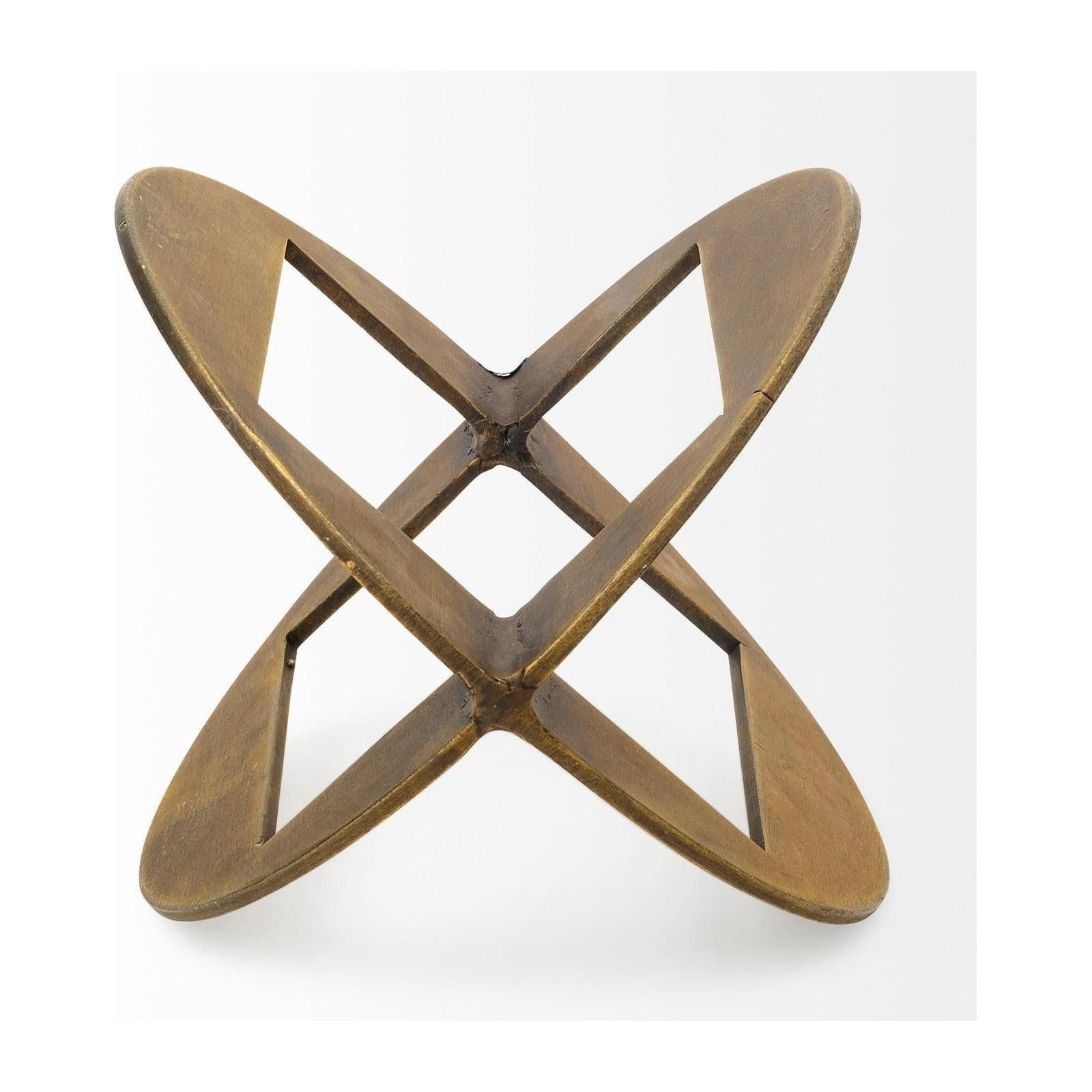 Mercana Cusco Gold Geometric Decorative Object