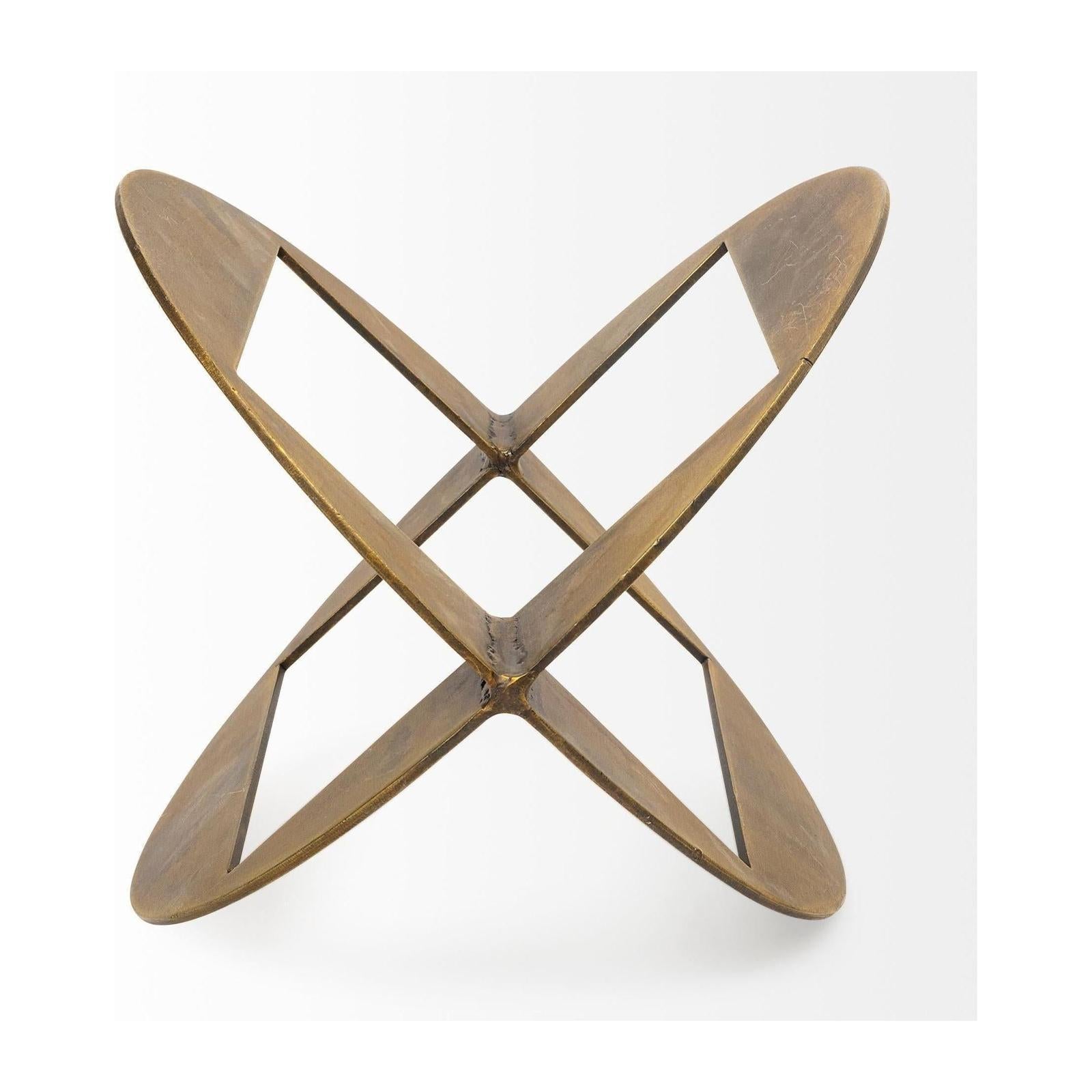 Mercana Cusco Gold Geometric Decorative Object