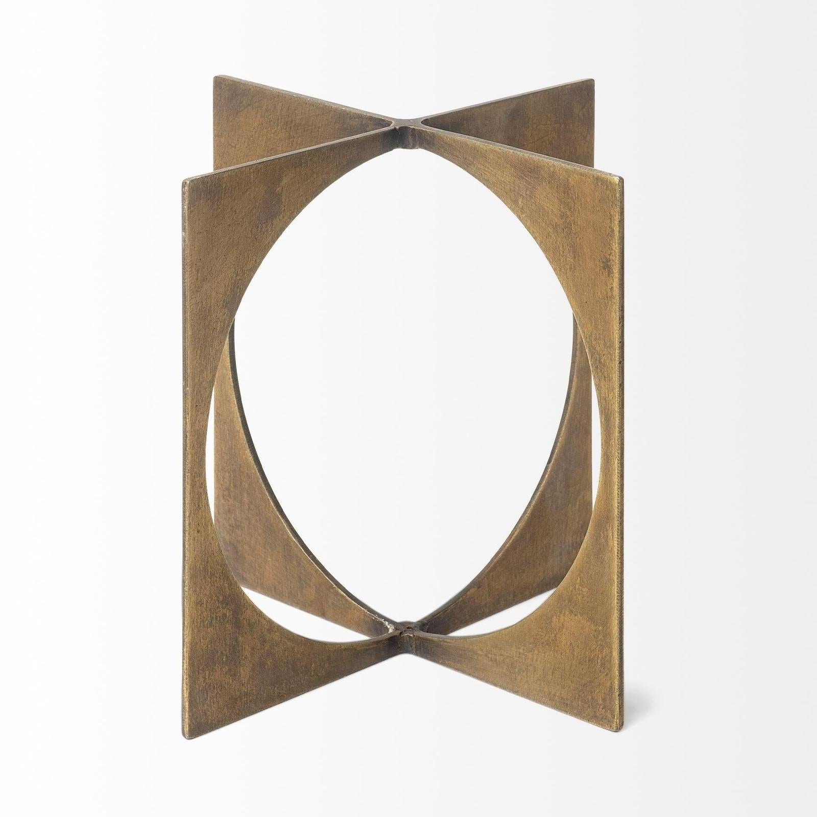 Mercana Lima Gold Geometric Decorative Object