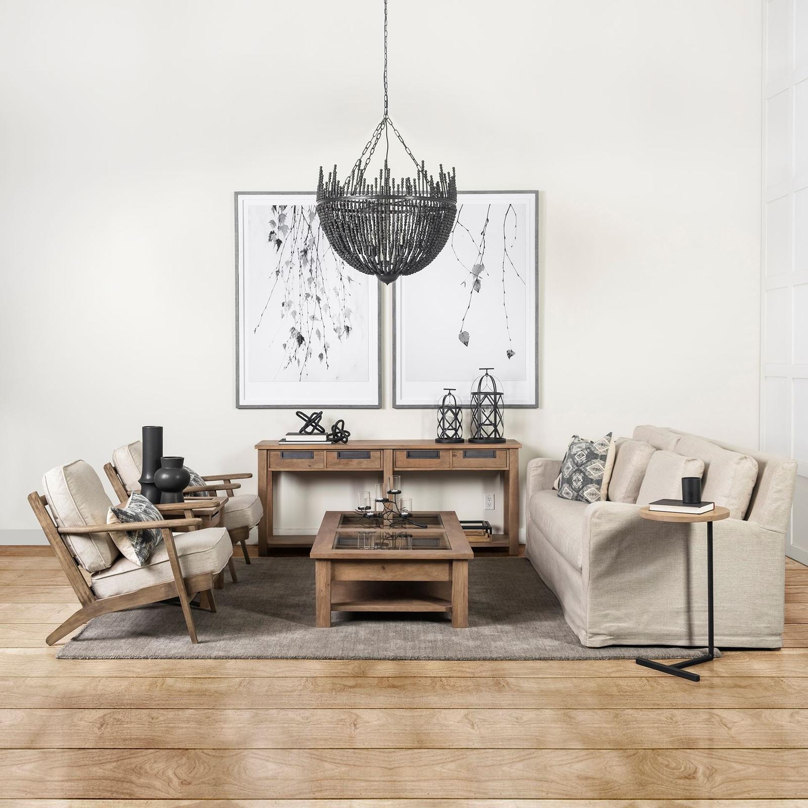 Mercana Olympus Wooden Frame Accent Chair Clearance