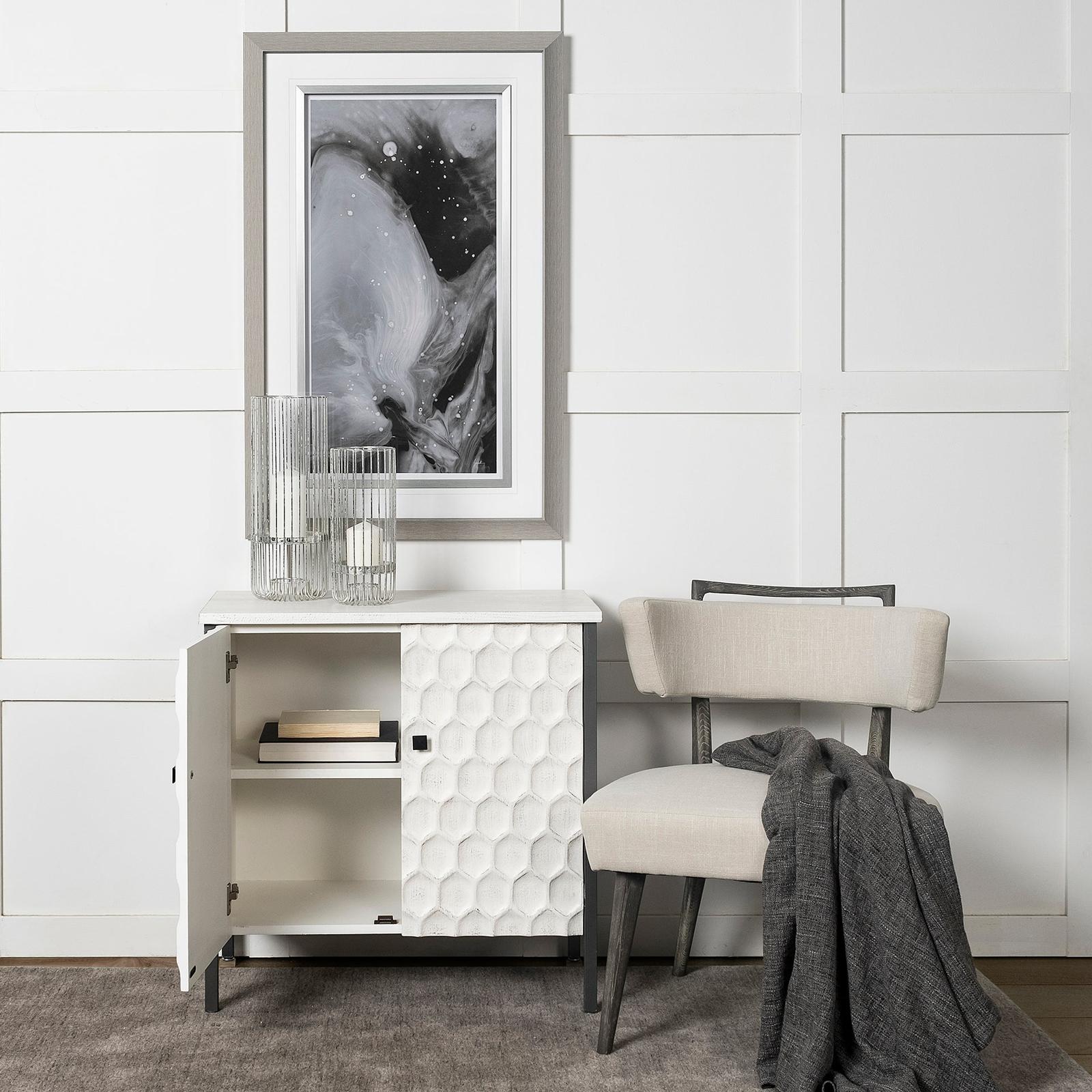 Mercana Savannah White Fir Veneer Accent Cabinet Clearance