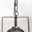 Mercana Bashaw Gray Toned Metal Dome Pendant Light