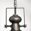 Mercana Bashaw Gray Toned Metal Dome Pendant Light