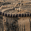 Mercana Riley Tan Jute Popcorn Stich Cylindrical Pouf Clearance