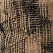 Mercana Riley Tan Jute Popcorn Stich Cylindrical Pouf Clearance
