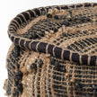 Mercana Riley Tan Jute Popcorn Stich Cylindrical Pouf Clearance