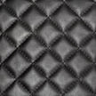 Mercana Horace Black Leather Diamond Pattern w/Gold Iron Frame Accent Chair Clearance