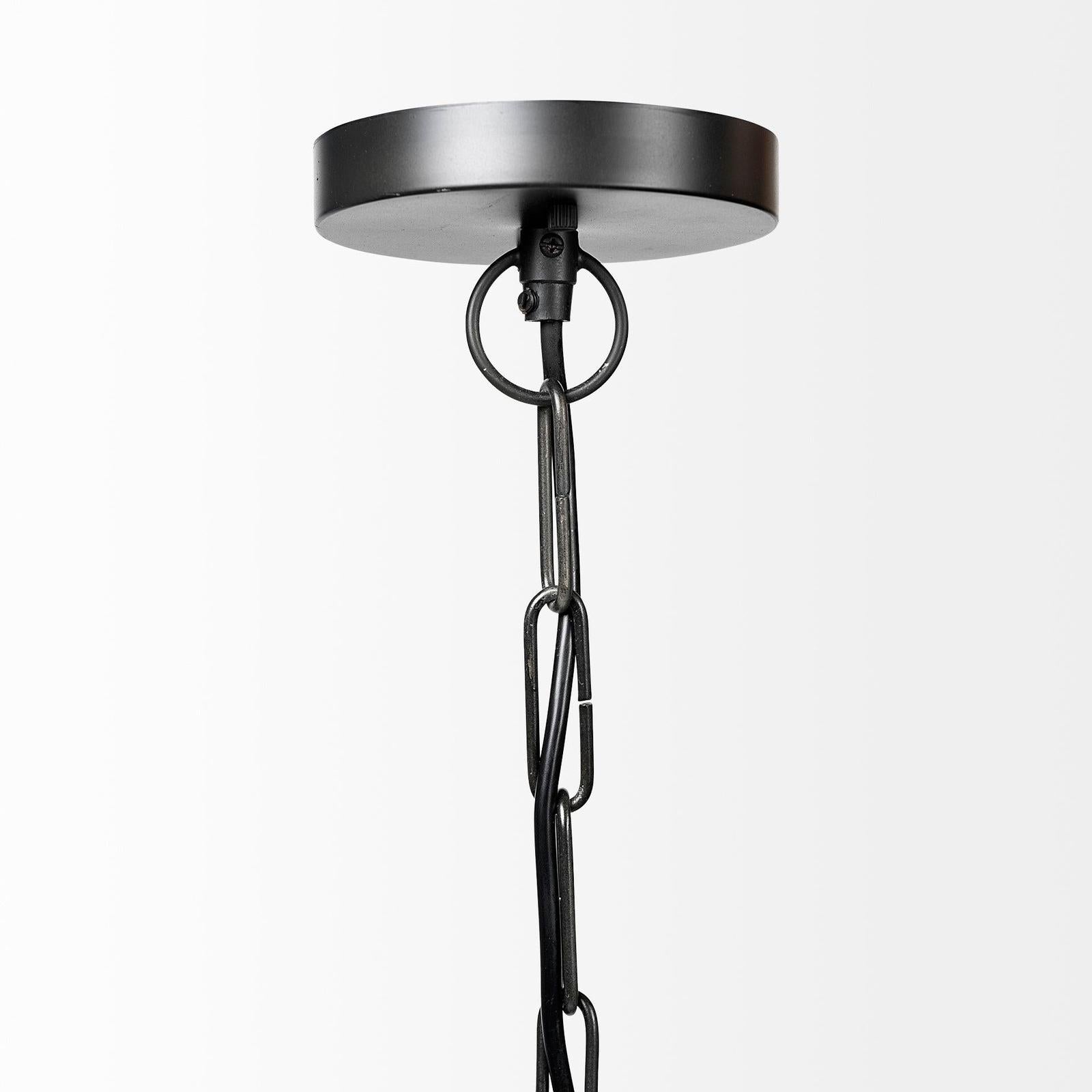 Mercana Minerva Metallic Gray Hammered Detail Pendant Light Clearance