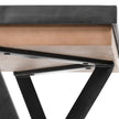 Mercana Steinbeck Light Brown Wooden Iron Frame Office Desk