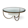 Mercana Reinhold Round Metal Base Coffee Table