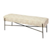 Mercana Avery Upholstered Seat With Metal Base Accent Bench