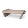Mercana Elaine Brown Solid Wood Top & Base Coffee Table Clearance