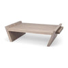 Mercana Elaine Brown Solid Wood Top & Base Coffee Table Clearance