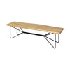 Mercana Papillion Wood And Iron Dining Bench Clearance