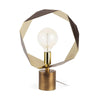 Mercana Shamir Gold Geometric Metal Table Lamp Clearance