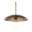 Mercana Garnet Gold Hammered Metal Pendant Light Clearance