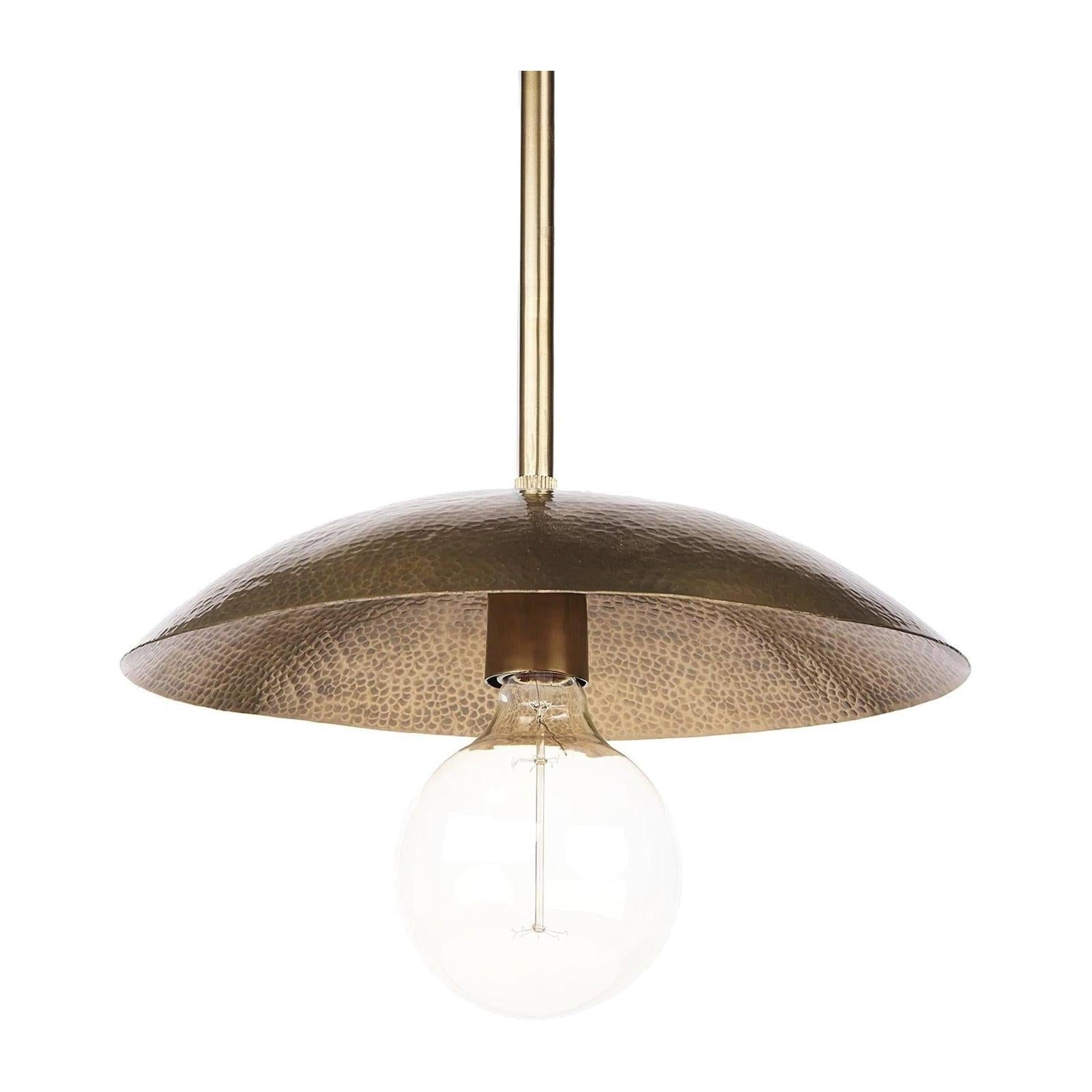 Mercana Garnet Gold Hammered Metal Pendant Light Clearance