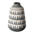 Mercana Delaney Large Gray Patterned Ceramic Vase Clearance