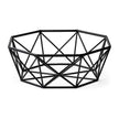 Mercana Davy Black Metal Large Hexagonal Bowl Clearance