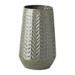 Mercana Gemma Metal Glossy Chevron Vase Clearance