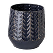 Mercana Gemma Metal Glossy Chevron Vase Clearance