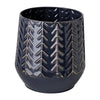 Mercana Gemma Metal Glossy Chevron Vase Clearance