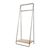 Mercana Carell Black Metal And Wood Shelf Hall Tree Clearance