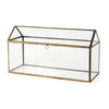 Mercana Hutt Gold Glass Terrarium Box