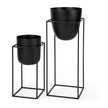 Mercana Bumble Black Plant Stands- Set of 2