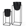 Mercana Bumble Black Plant Stands- Set of 2