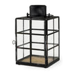 Mercana Gamfield Black Metal and Glass Lantern