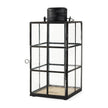 Mercana Gamfield Black Metal and Glass Lantern