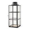 Mercana Gamfield Black Metal and Glass Lantern