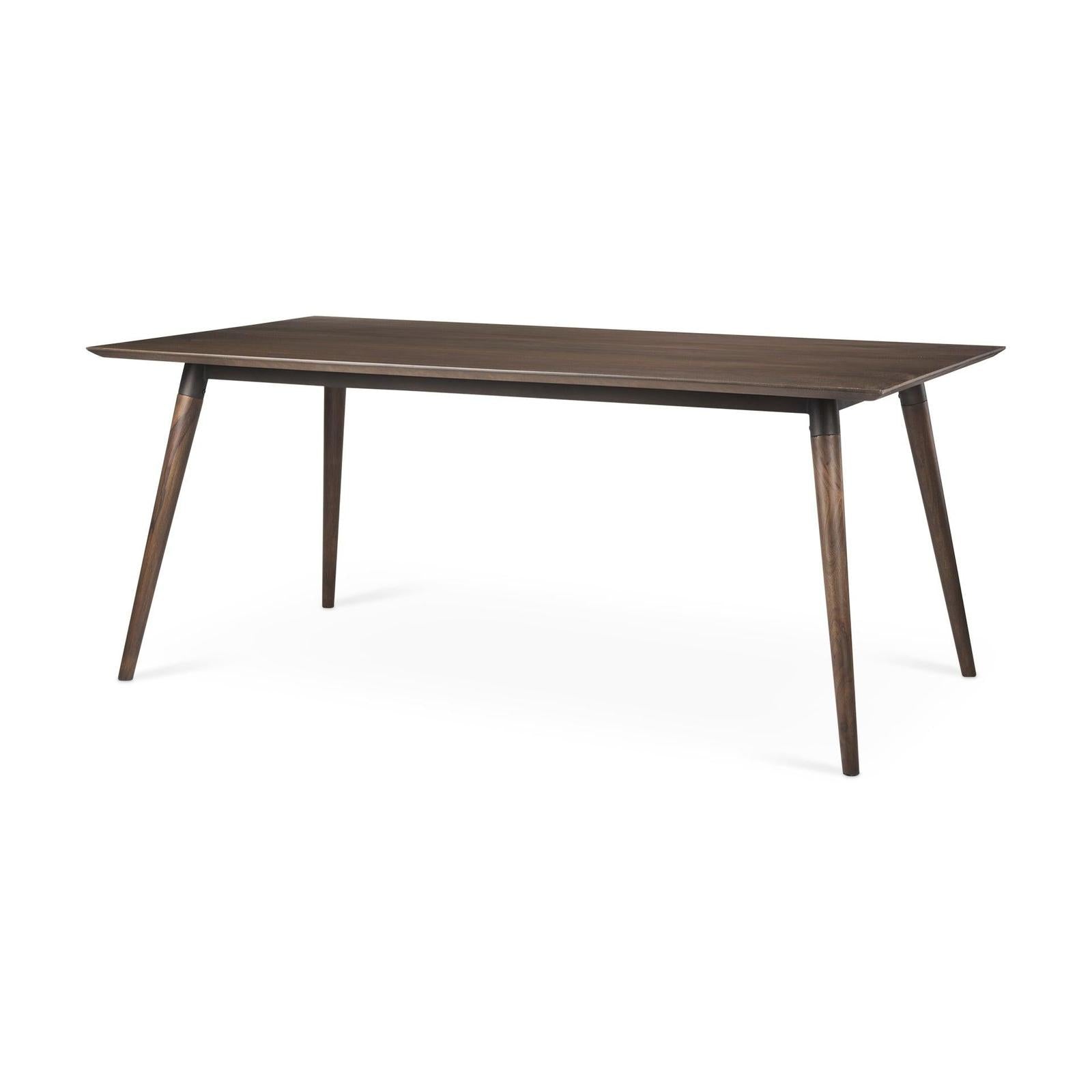 Mercana Nicholas Brown Solid Wood Top Metal/Wood Leg Dining Table Clearance