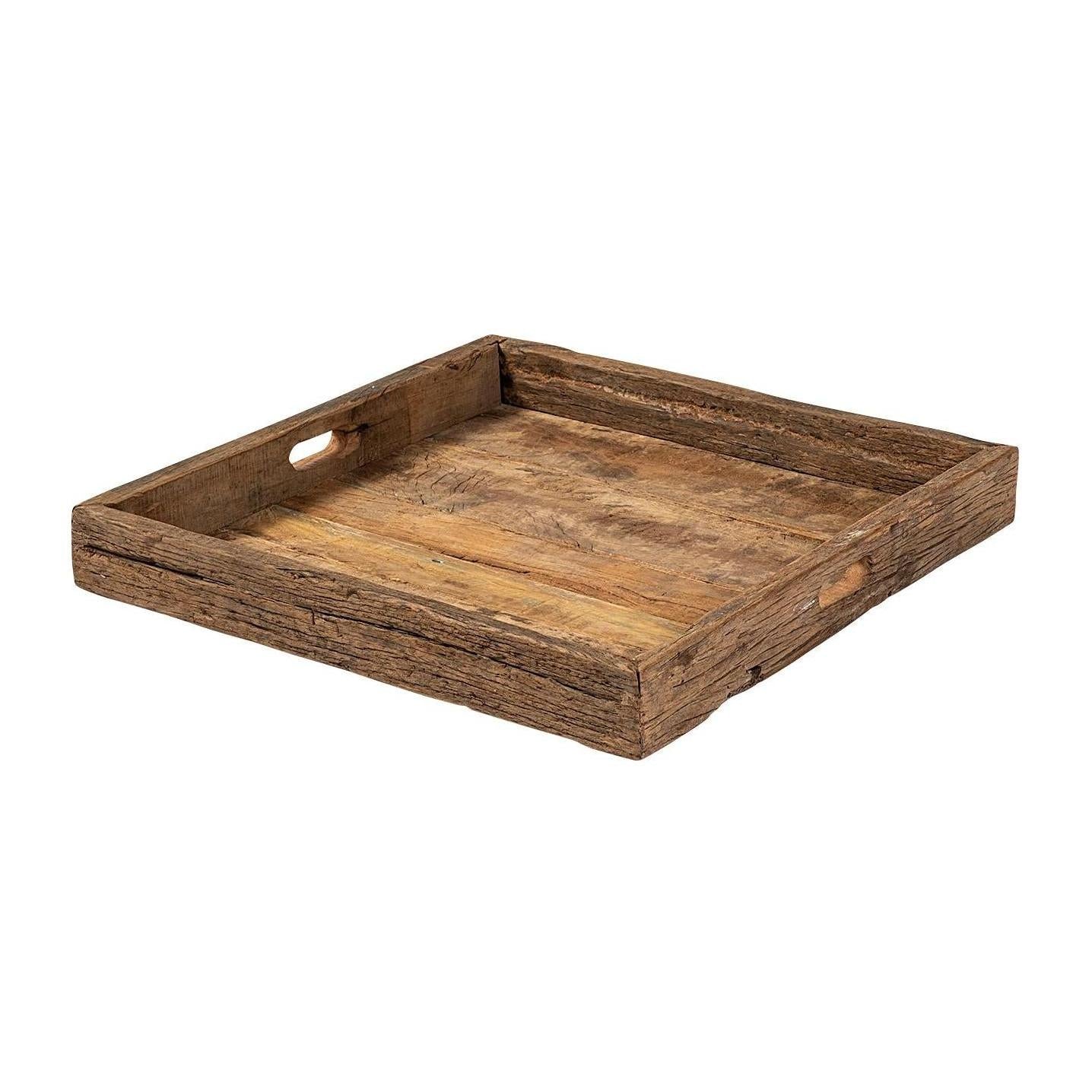 Mercana Carson Brown Reclaimed Wood Tray